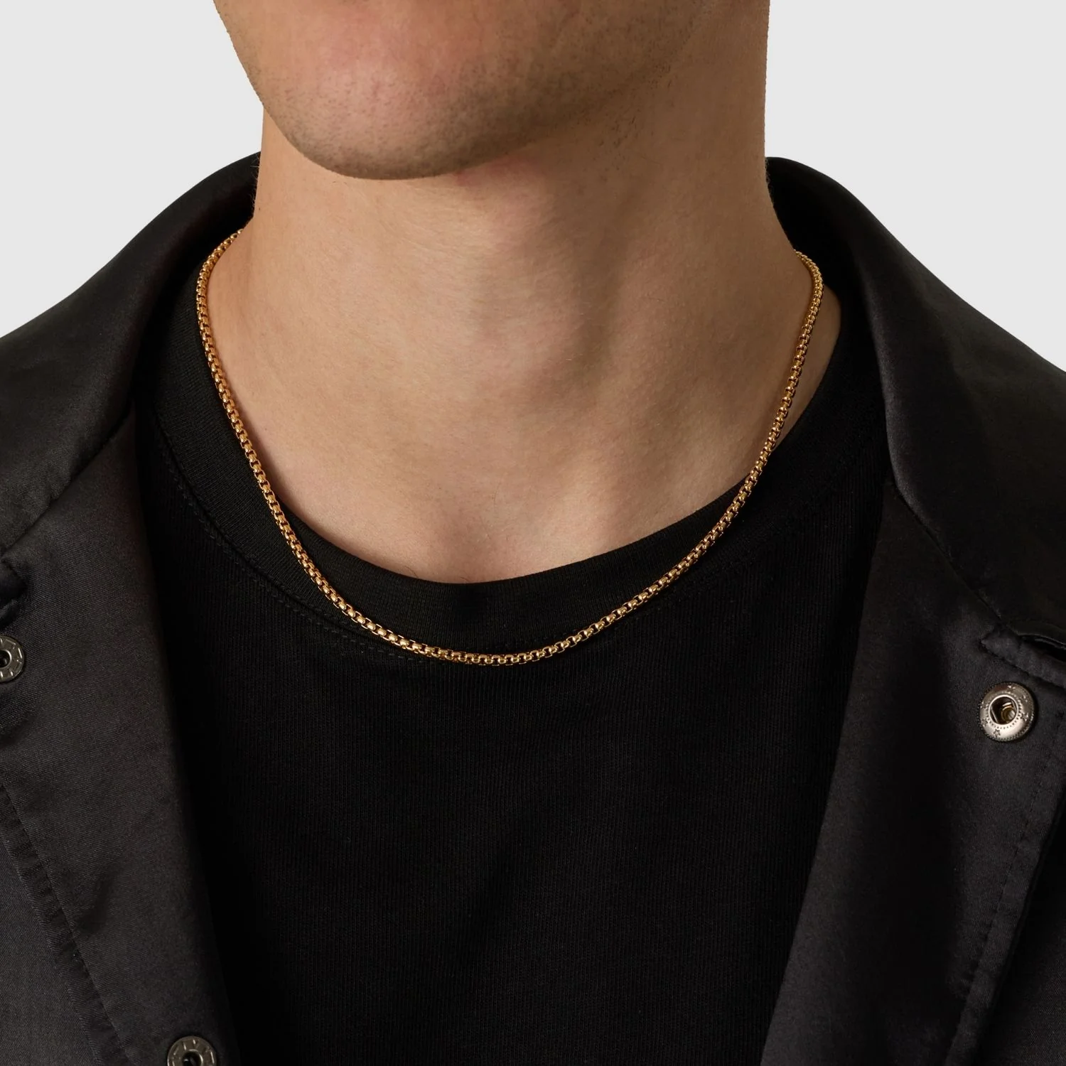 Round Box Chain (Gold) 3mm - Image 6