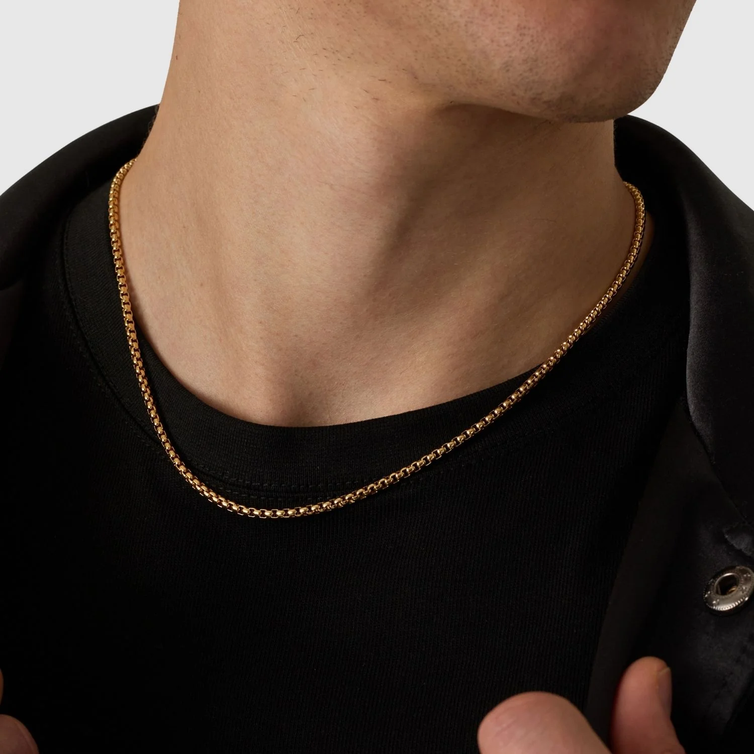 Round Box Chain (Gold) 3mm - Image 7