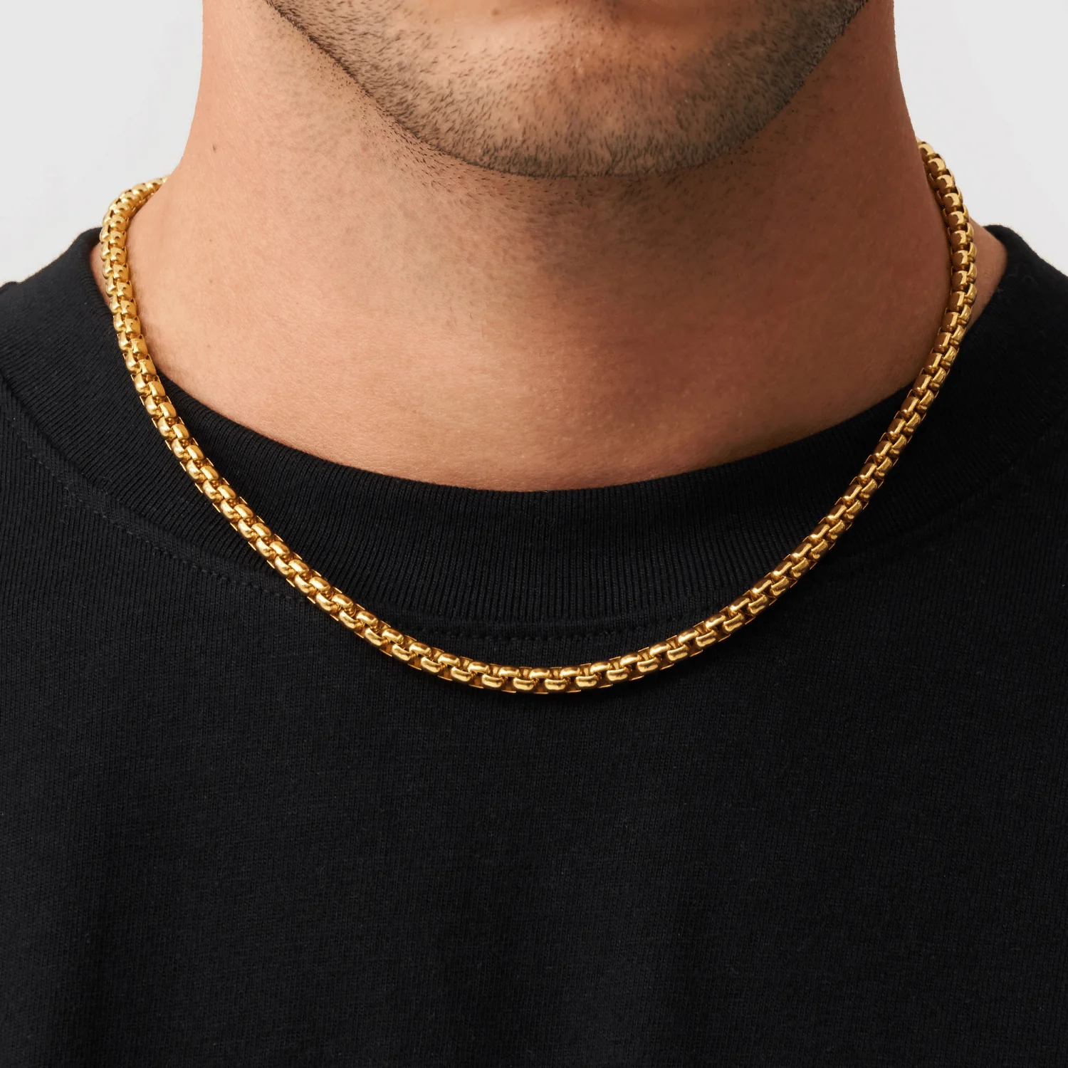 Round Box Chain (Gold) 5mm - Image 2