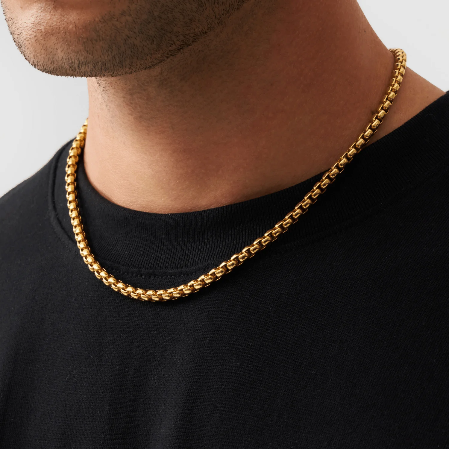 Round Box Chain (Gold) 5mm - Image 3