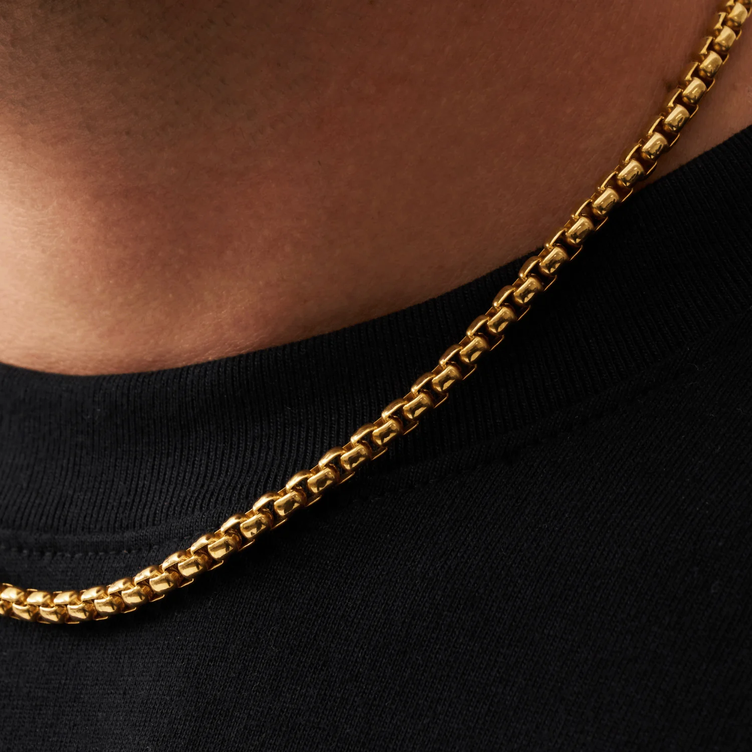 Round Box Chain (Gold) 5mm - Image 4