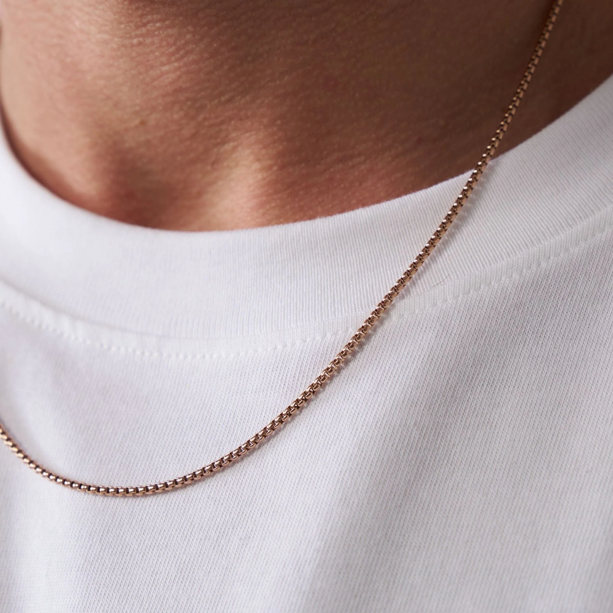 Round Box Chain (Rose Gold) 2mm - Image 3
