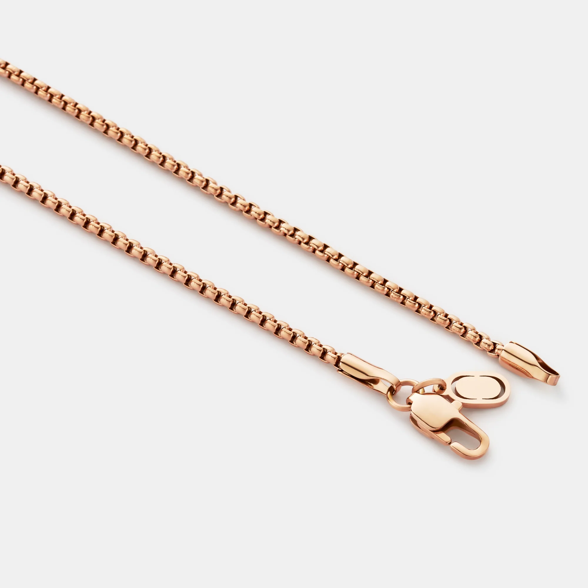 Round Box Chain (Rose Gold) 2mm - Image 4