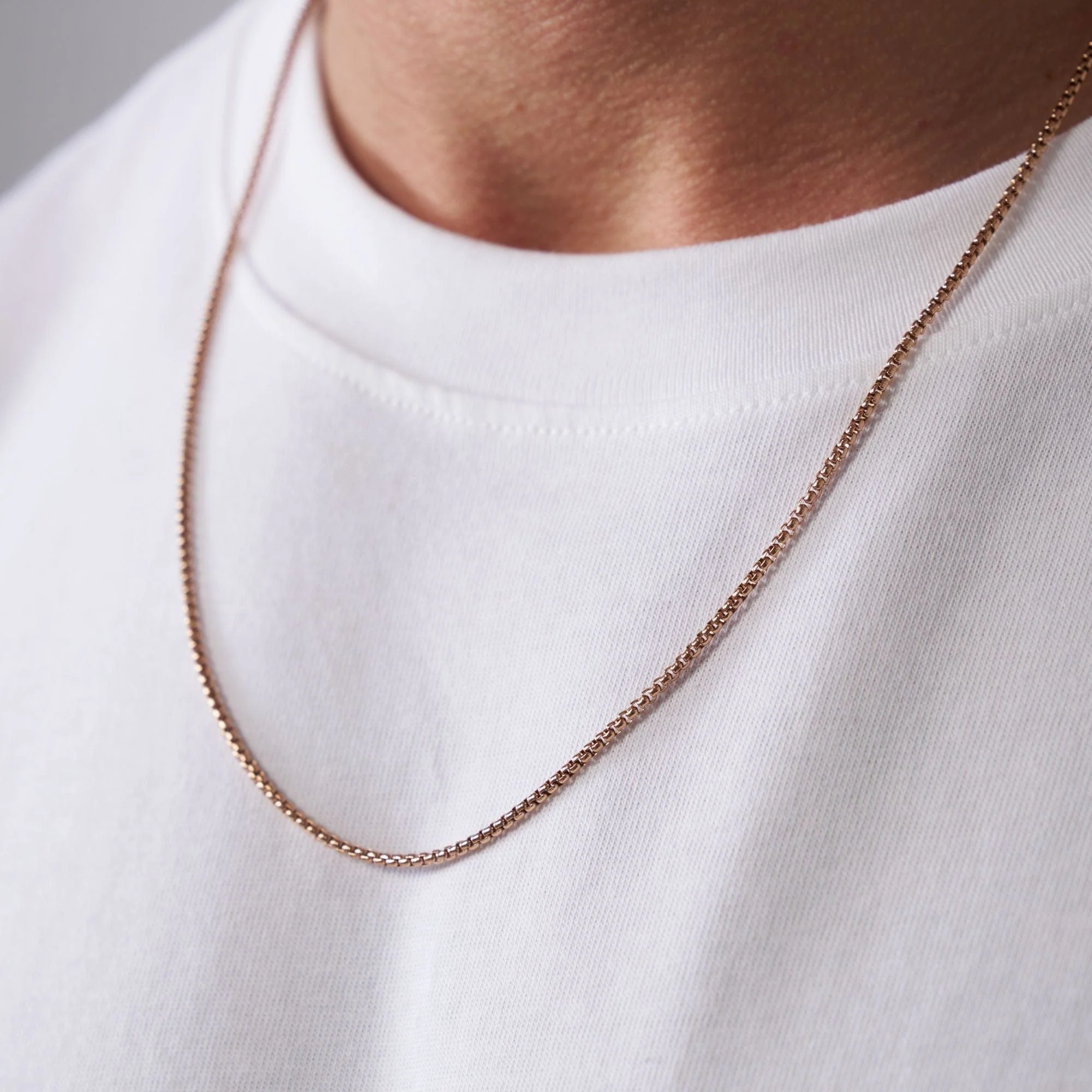 Round Box Chain (Rose Gold) 2mm - Image 5