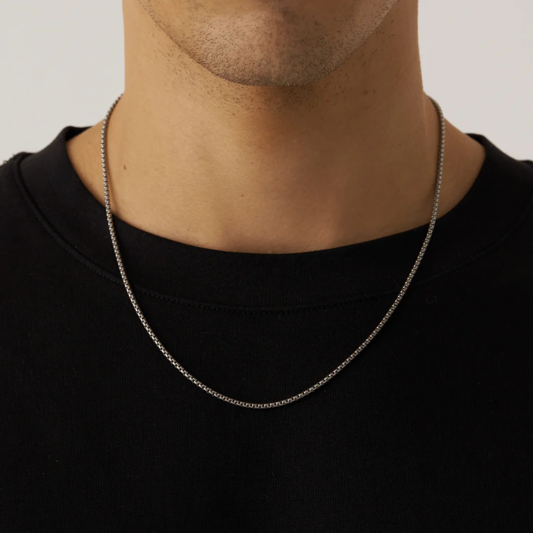 Round Box Chain (Silver) 2mm - Image 2