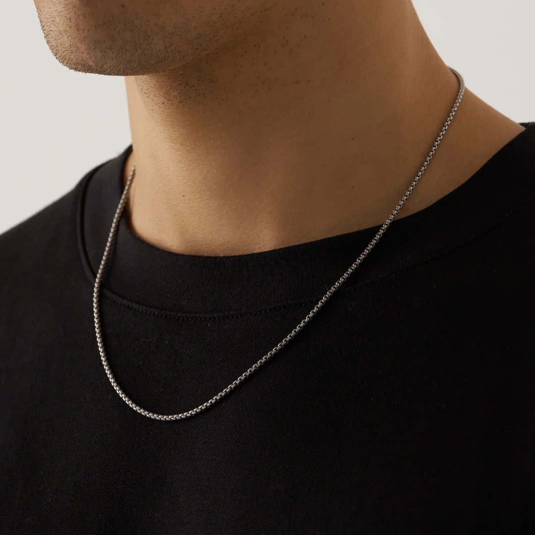 Round Box Chain (Silver) 2mm - Image 3