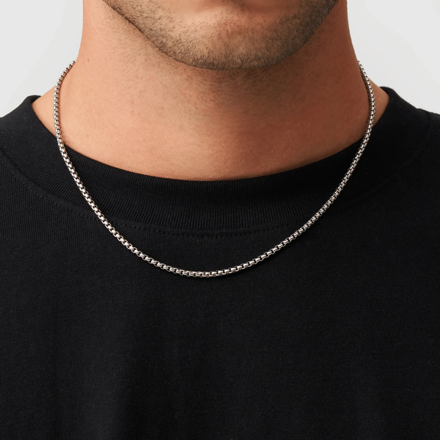 Round Box Chain (Silver) 3mm - Image 2