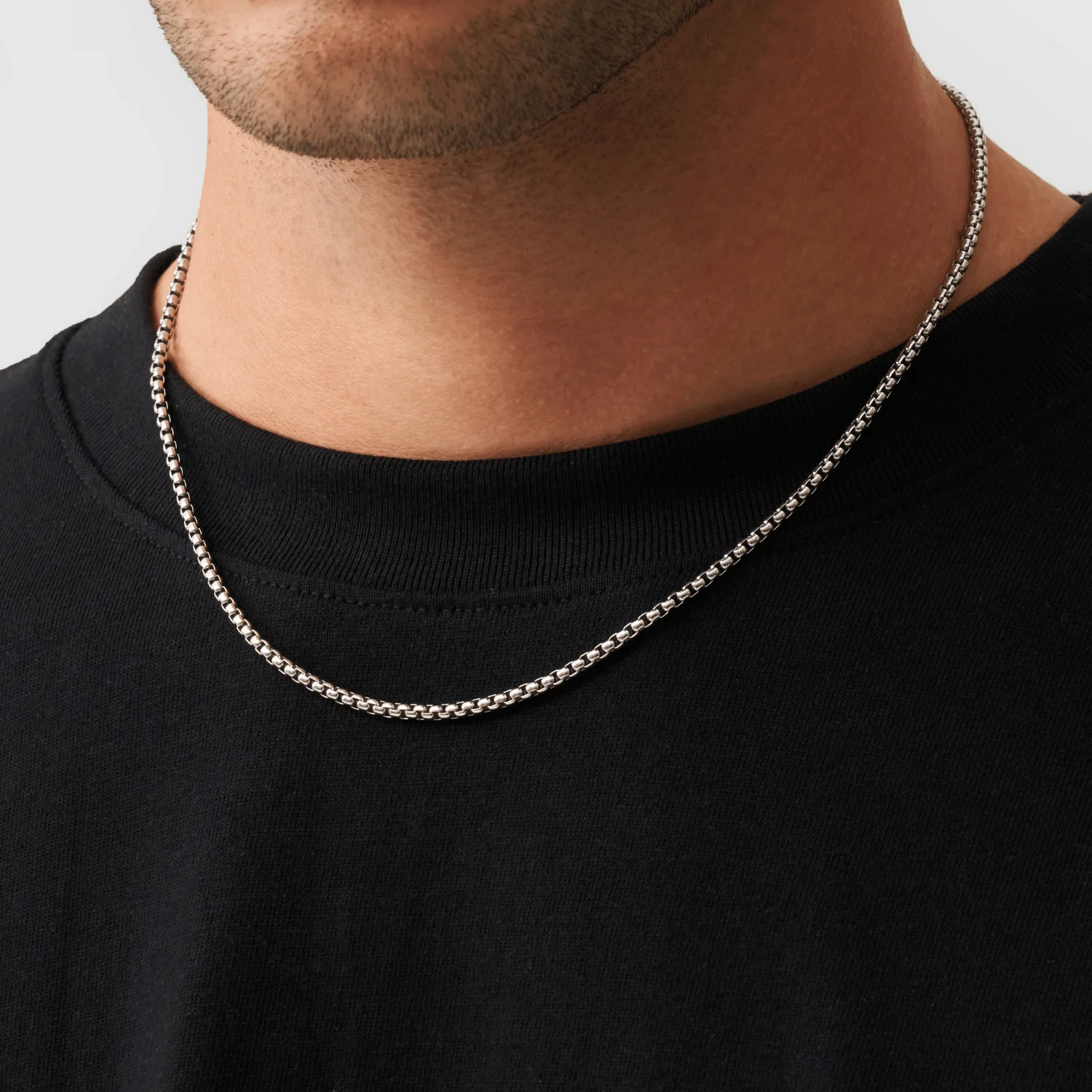 Round Box Chain (Silver) 3mm - Image 3
