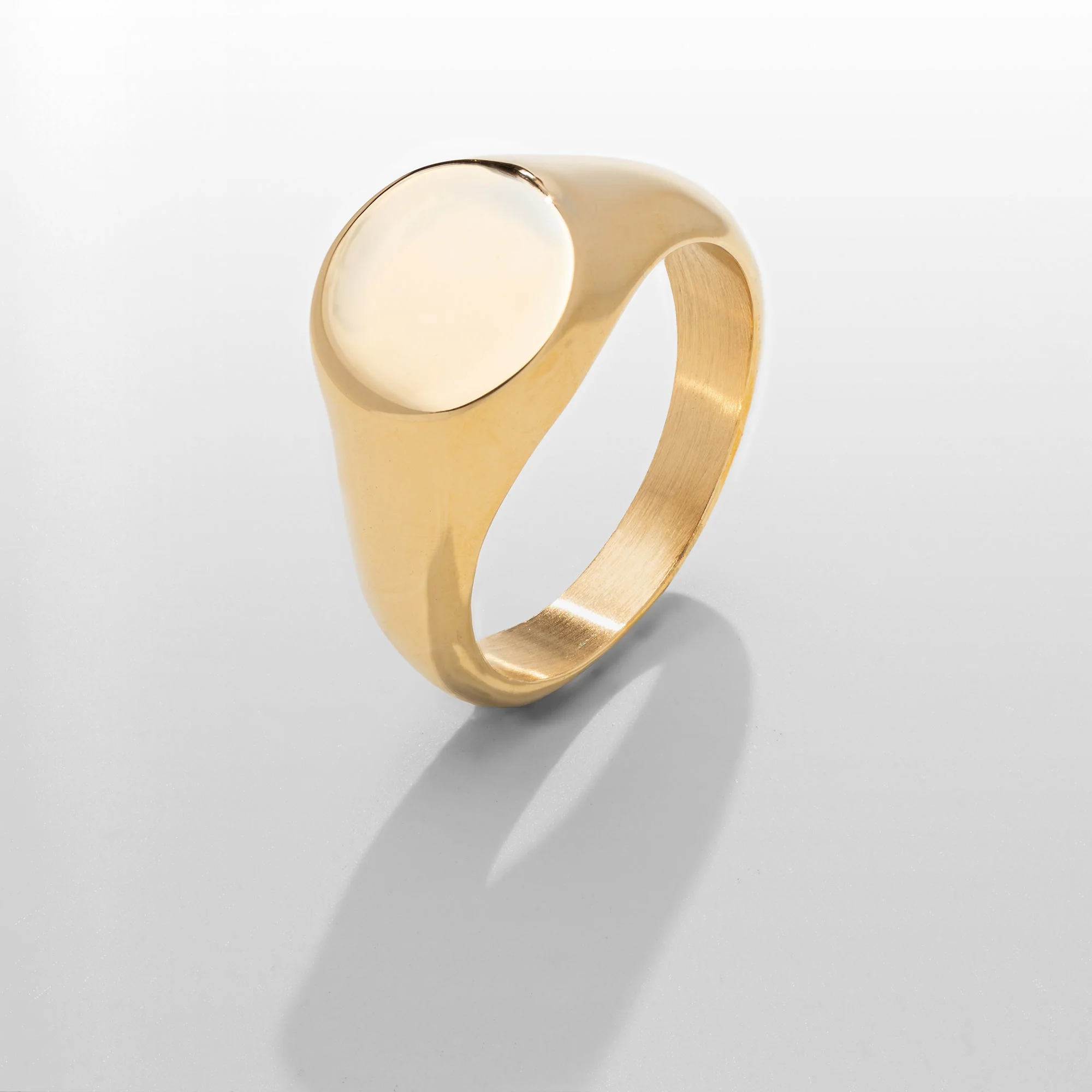 Round Signet Ring (Gold) - Image 5