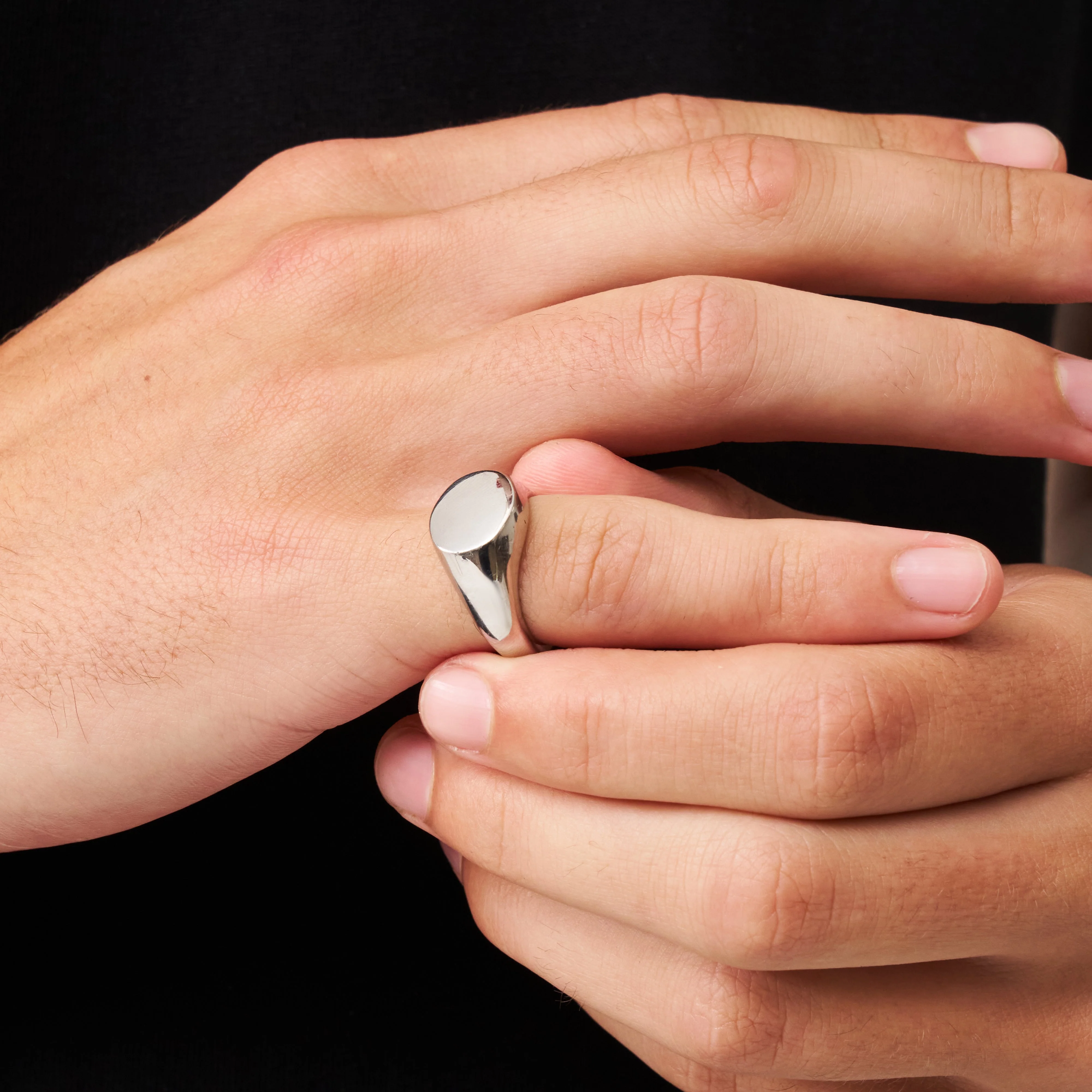 Round Signet Ring (Silver) - Image 3