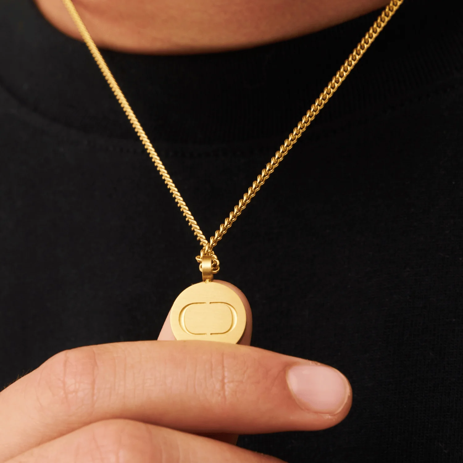 Round Totem Pendant (Gold) - Image 3