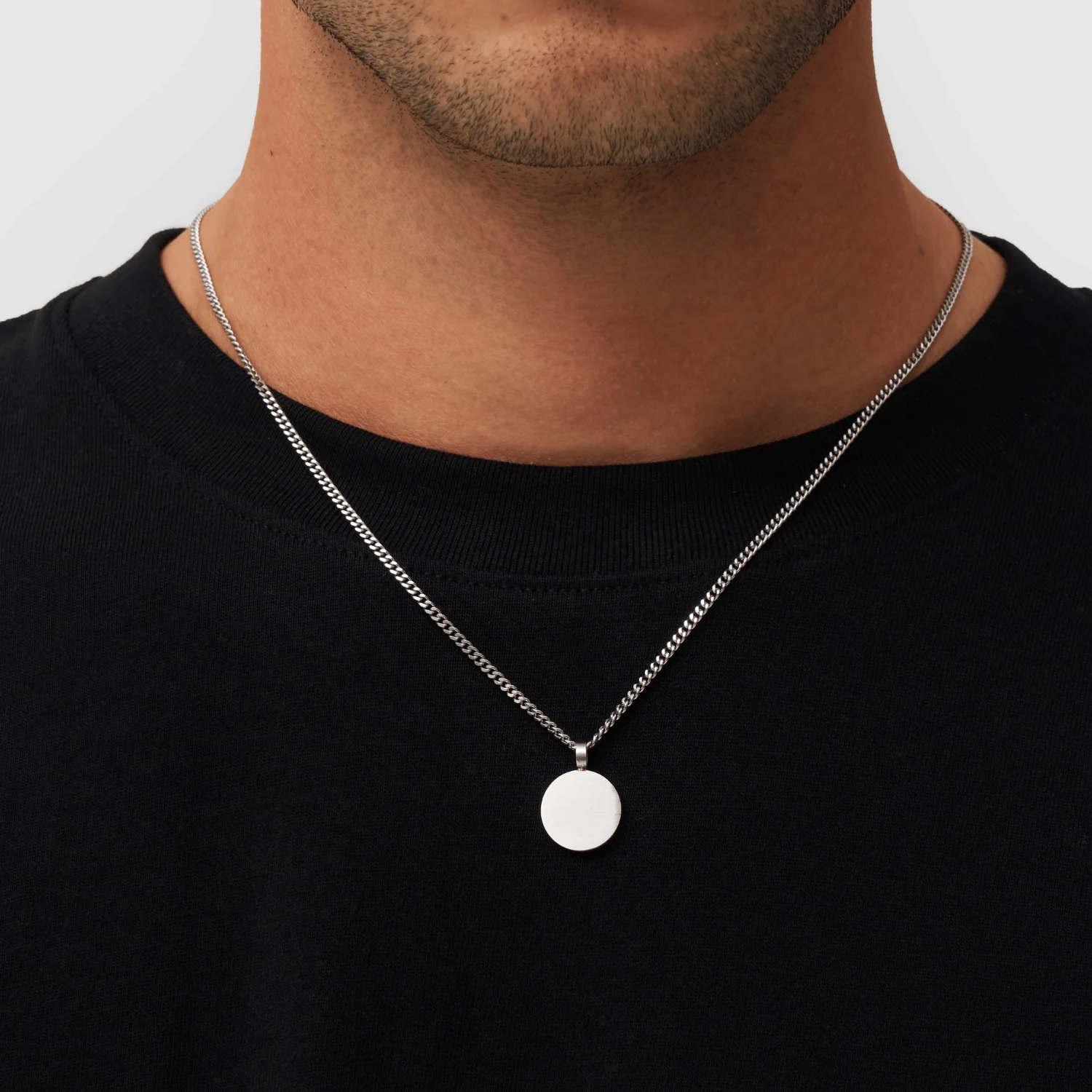 Round Totem Pendant (Silver) - Image 2