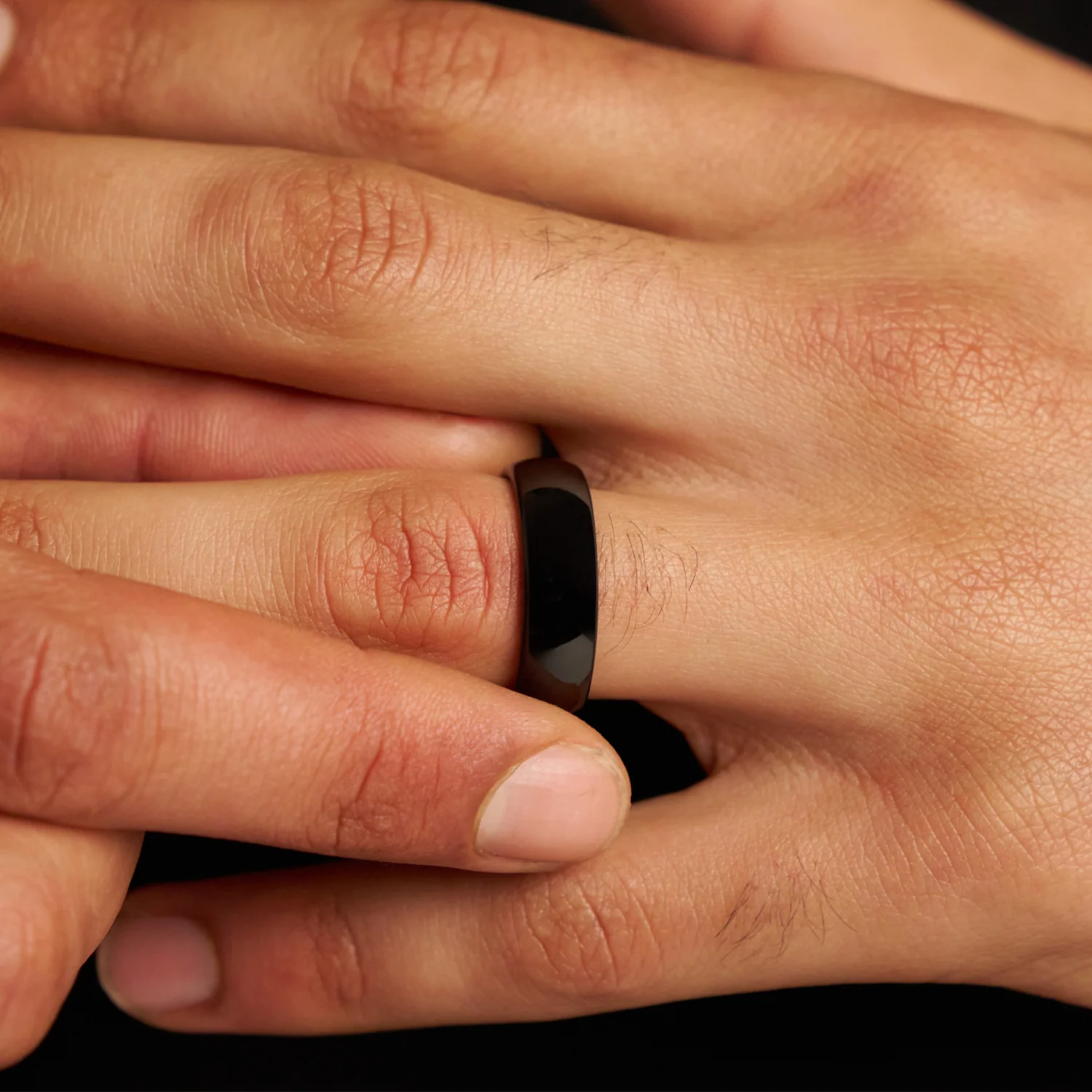Rounded Ring (Black) 7mm | Tungsten - Image 5