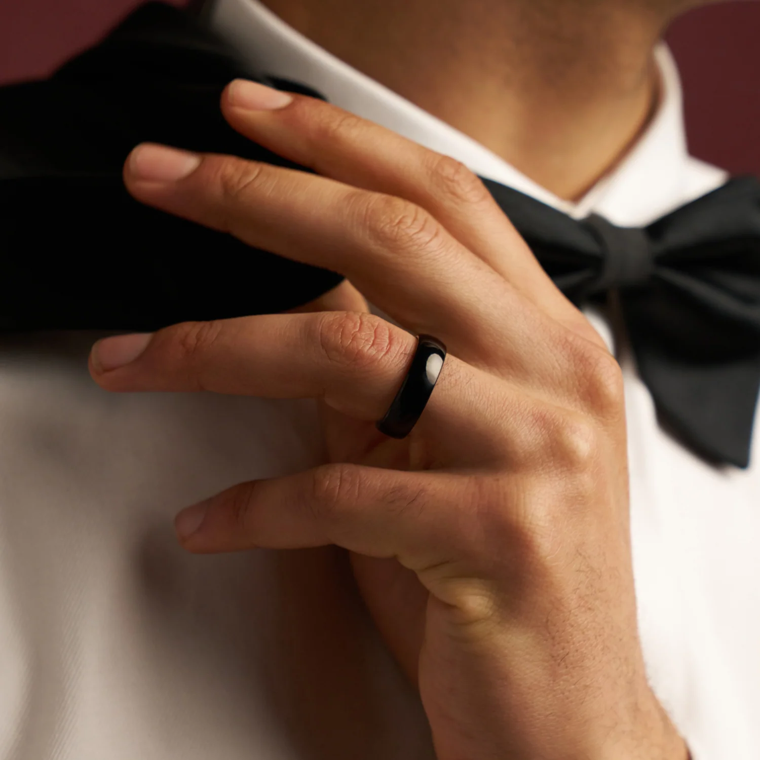 Rounded Ring (Black) 7mm | Tungsten - Image 7