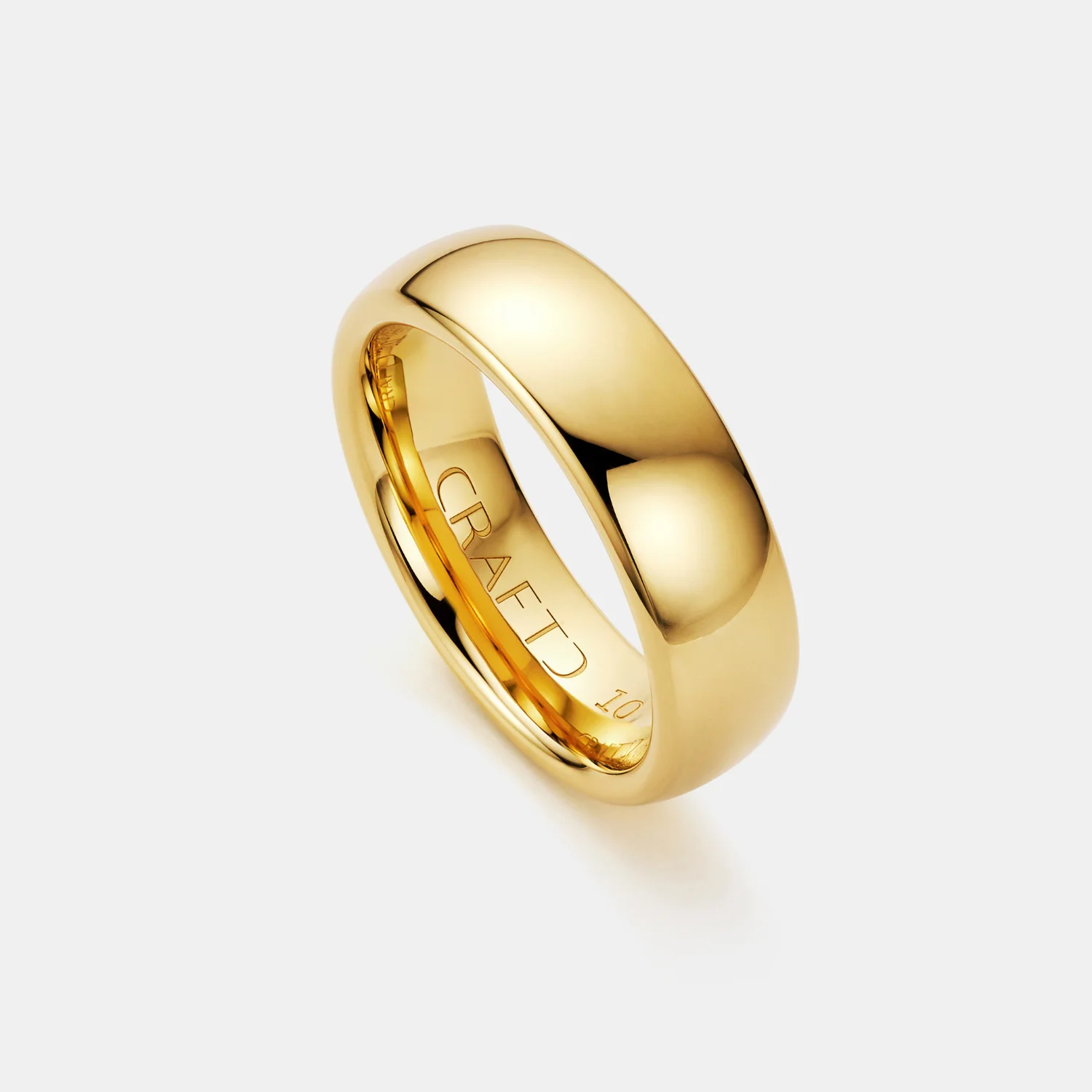 Rounded Ring (Gold) 7mm | 18ct Gold Tungsten - Image 3