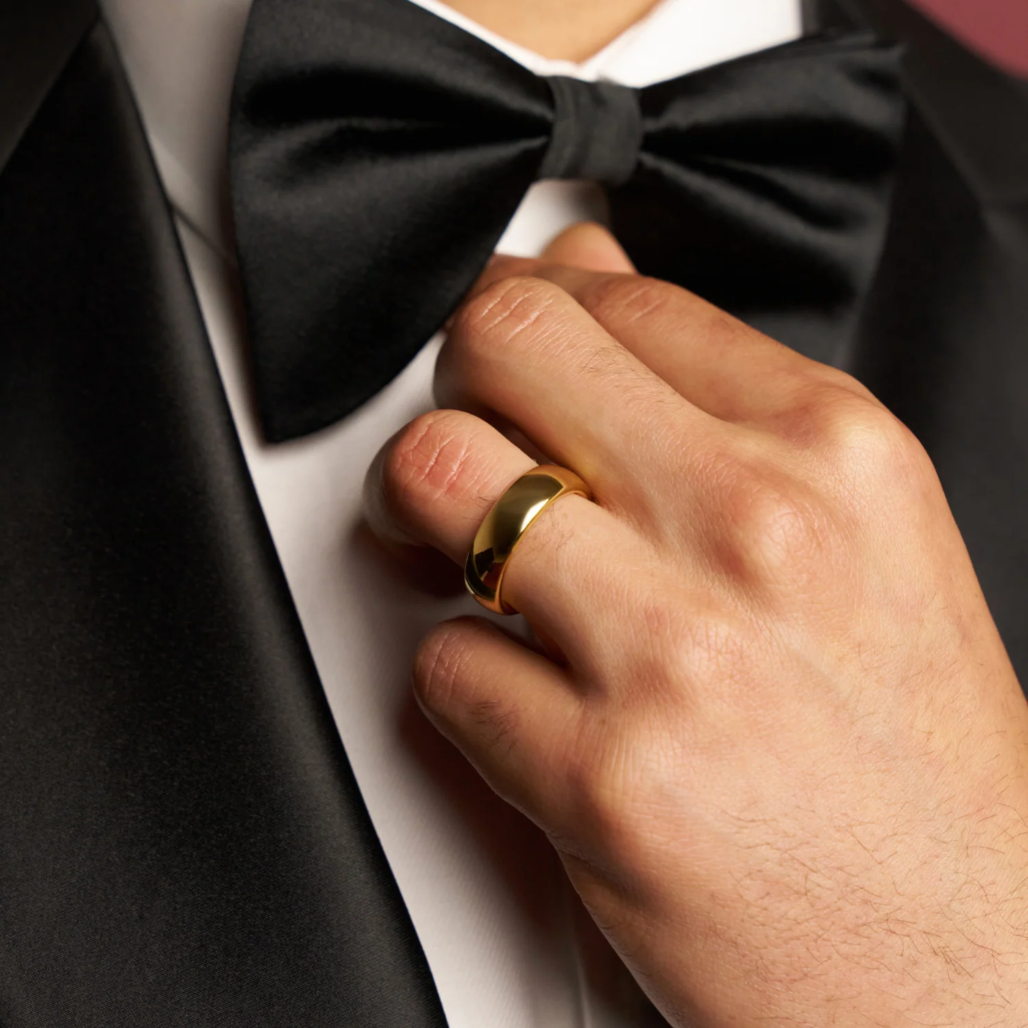 Rounded Ring (Gold) 7mm | 18ct Gold Tungsten - Image 6