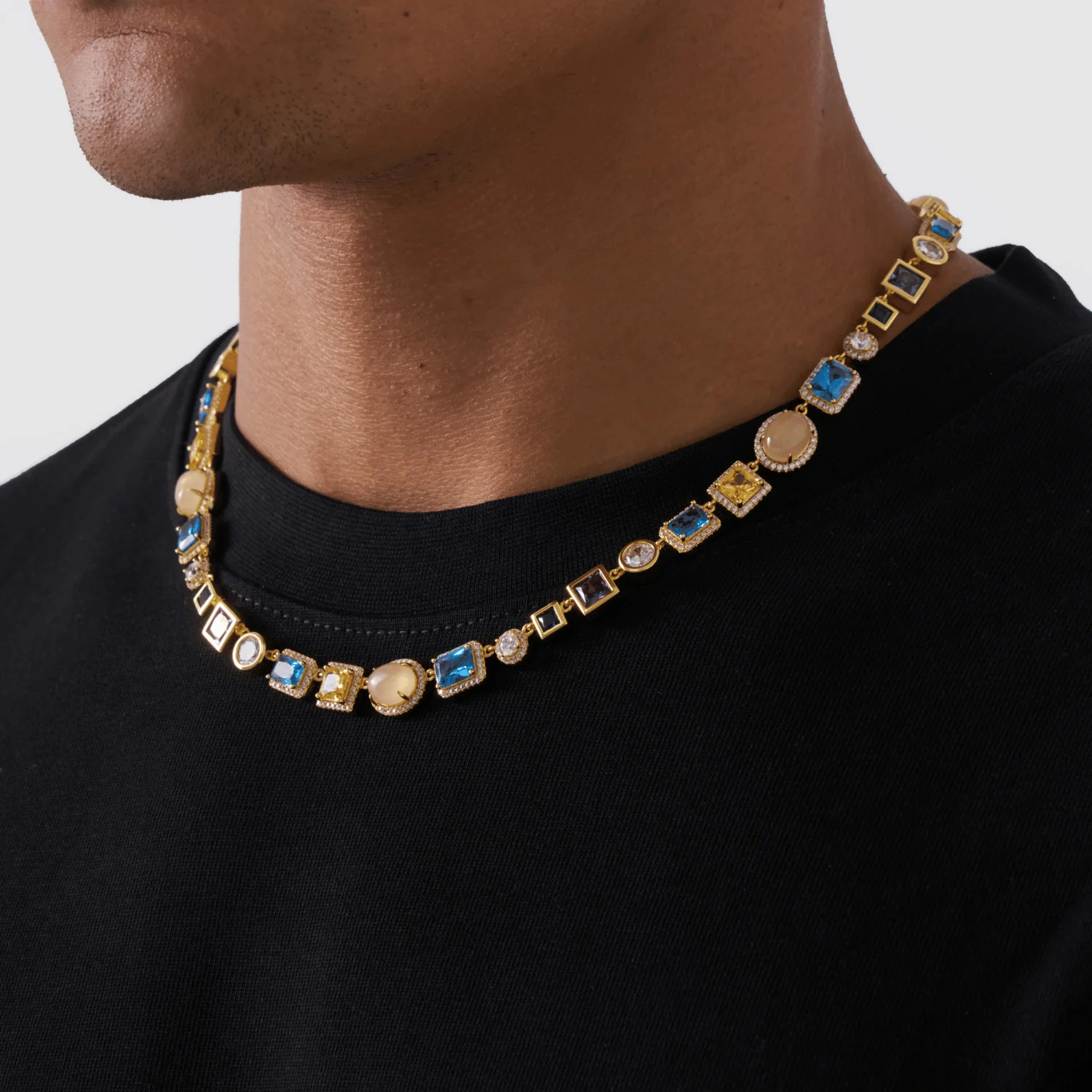 Sapphire Gemstone Necklace (Gold) - Image 3
