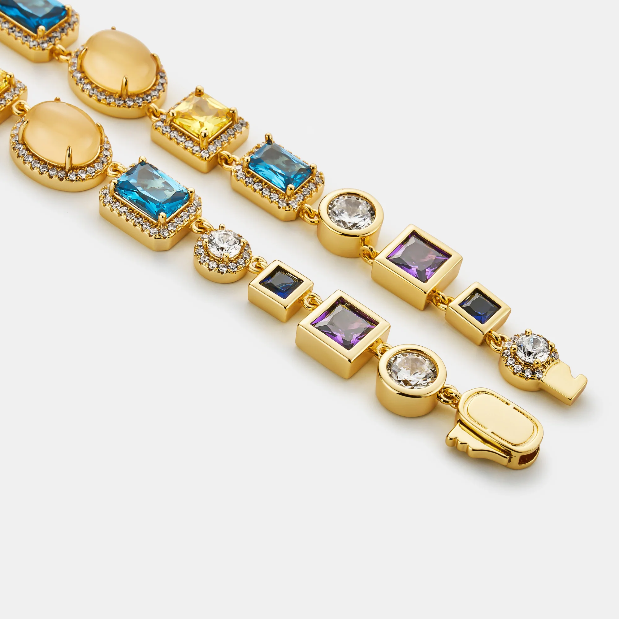 Sapphire Gemstone Necklace (Gold) - Image 7