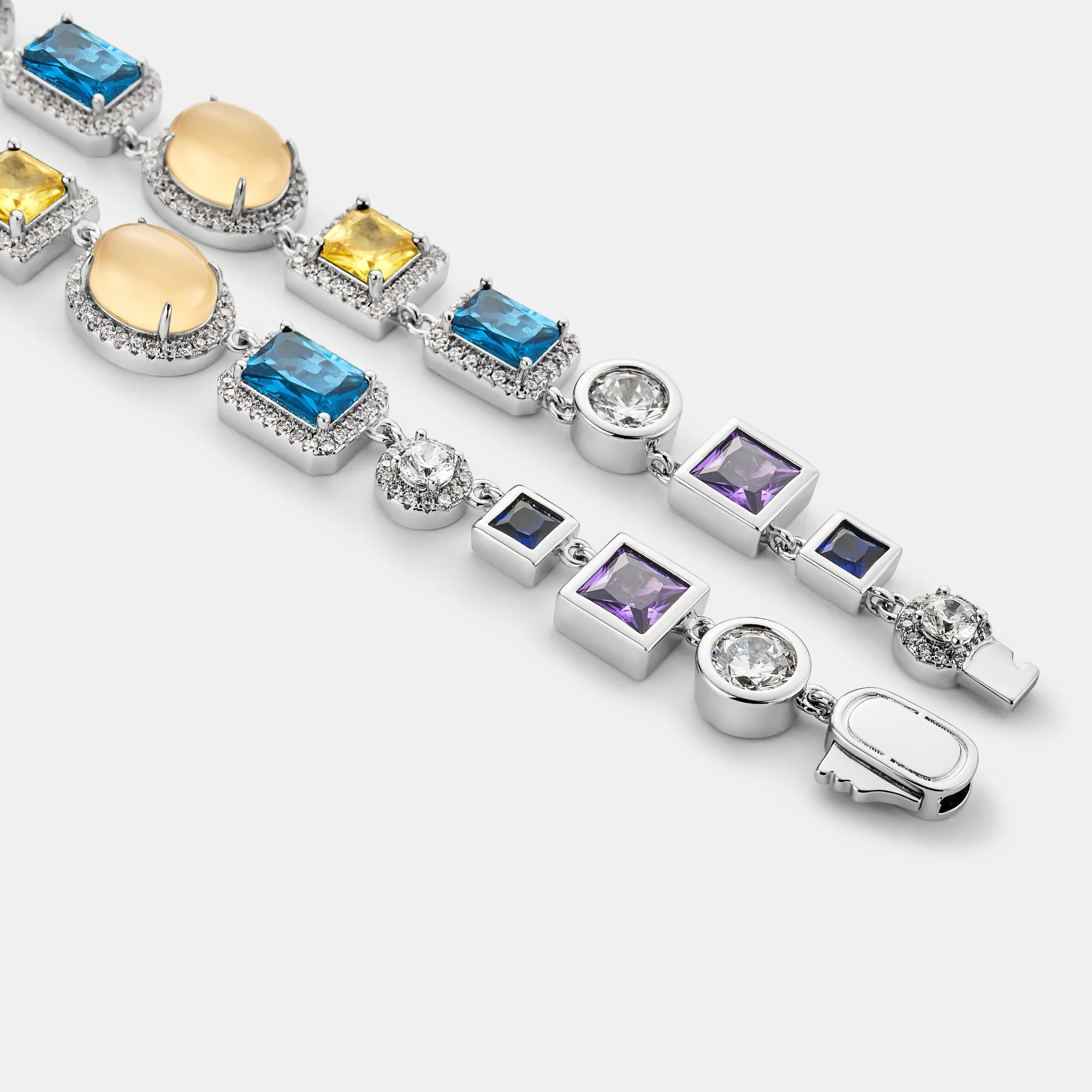 Sapphire Gemstone Necklace (Silver) - Image 7
