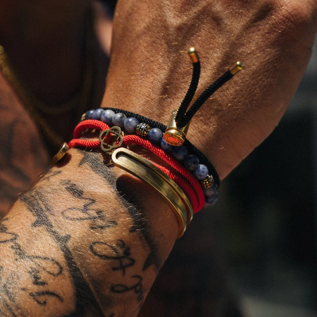 Sodalite Stone Bracelet (Gold) - Image 7