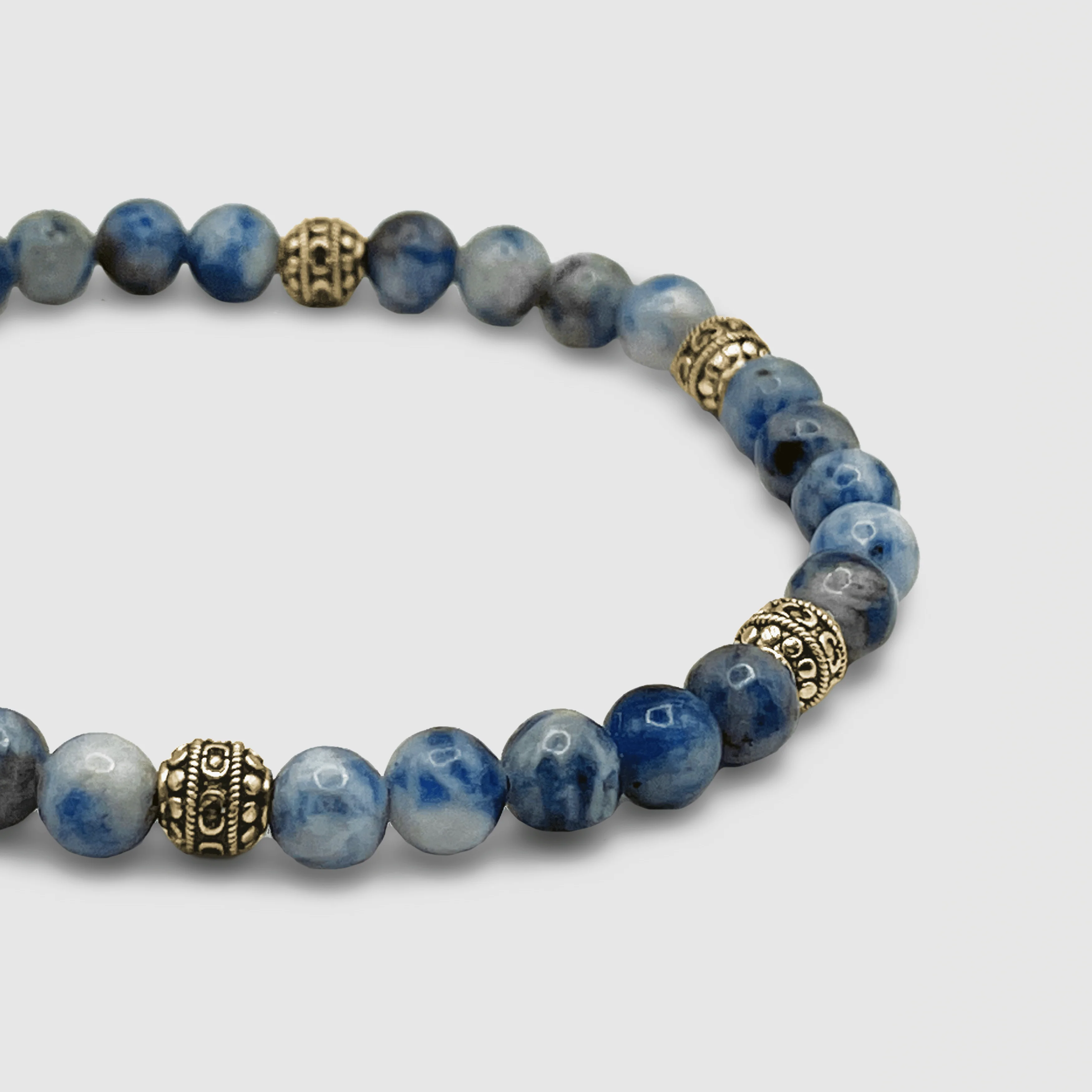 Sodalite Stone Bracelet (Gold) - Image 8