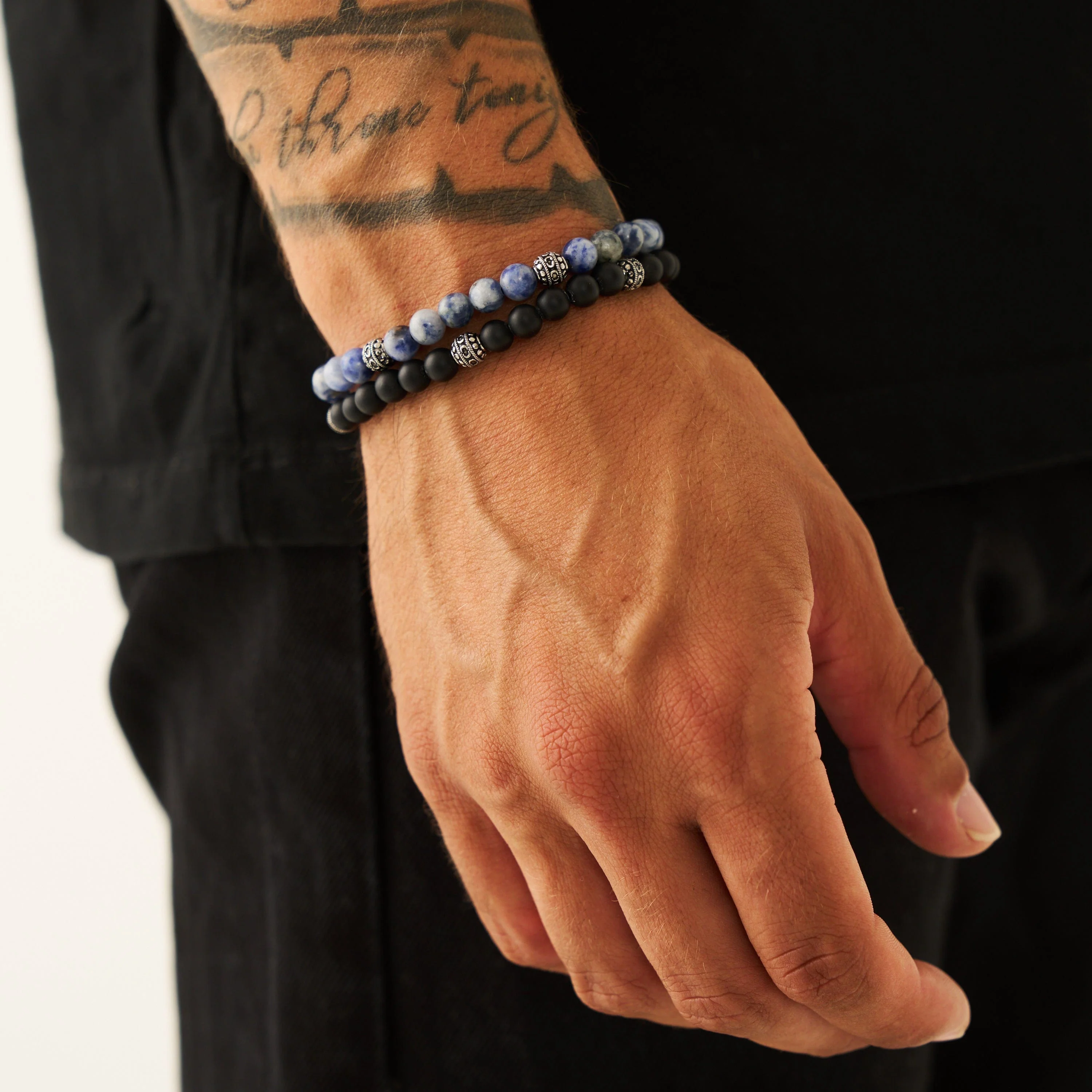 Sodalite Stone Bracelet (Silver) - Image 3