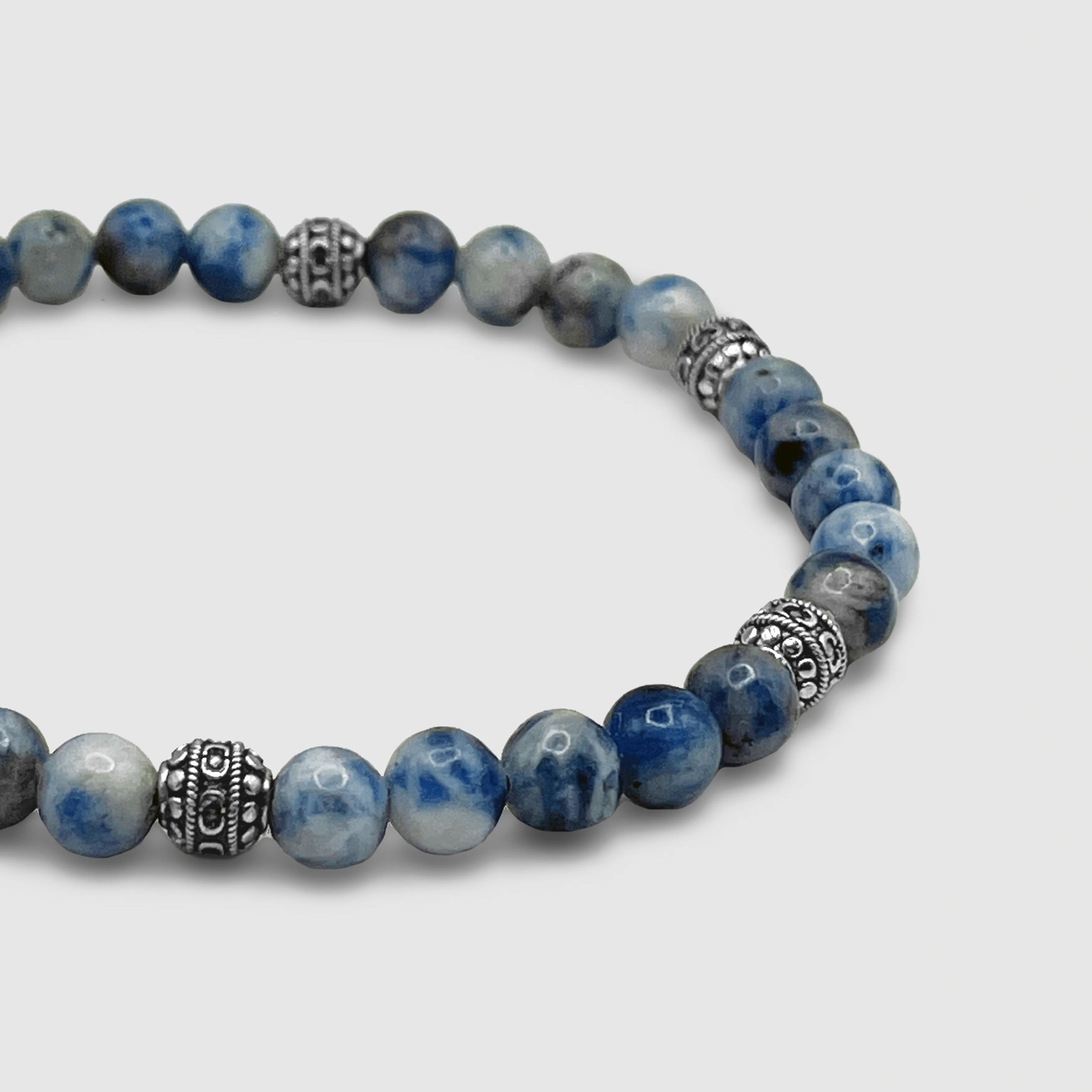 Sodalite Stone Bracelet (Silver) - Image 6