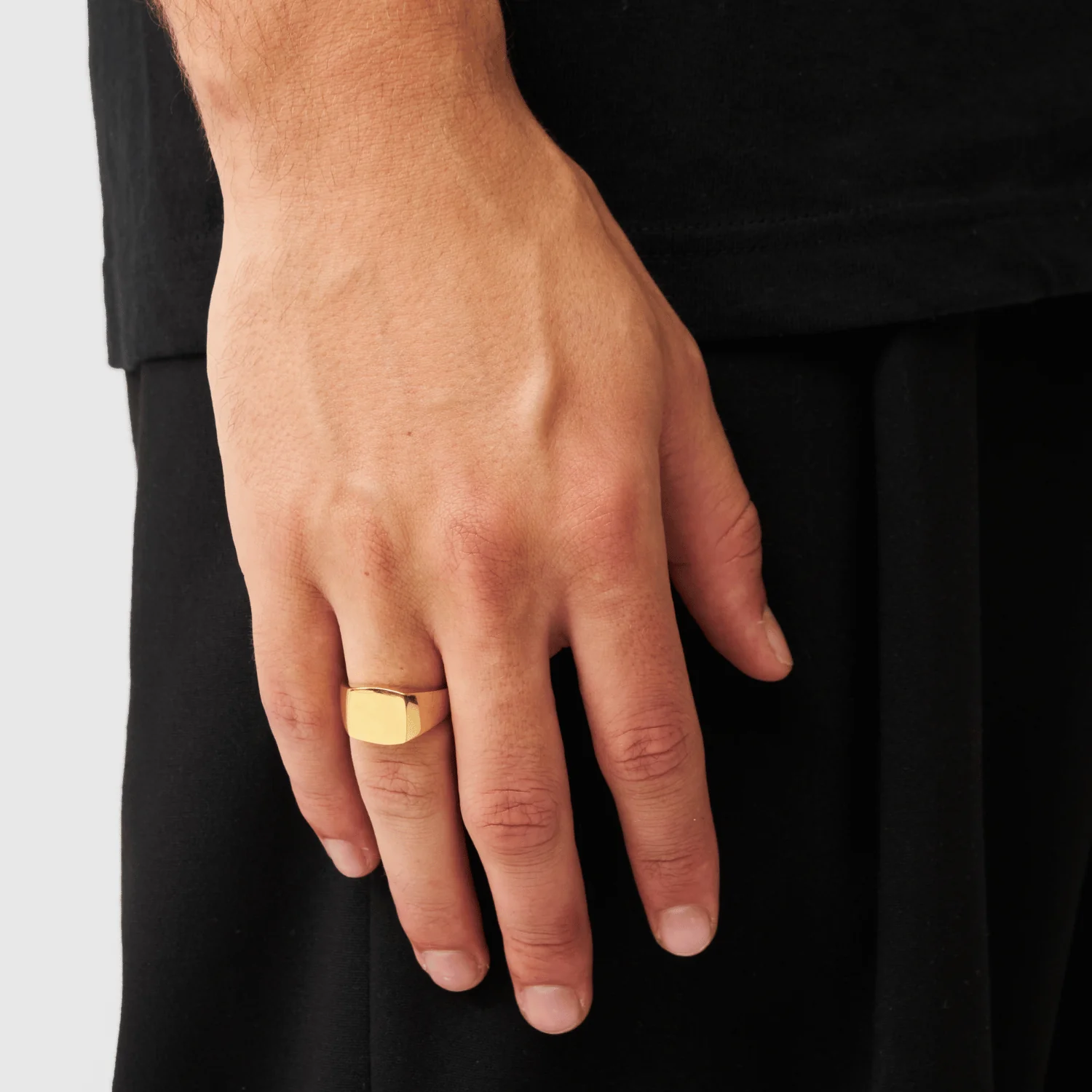 Square Signet Ring (Gold) - Image 2