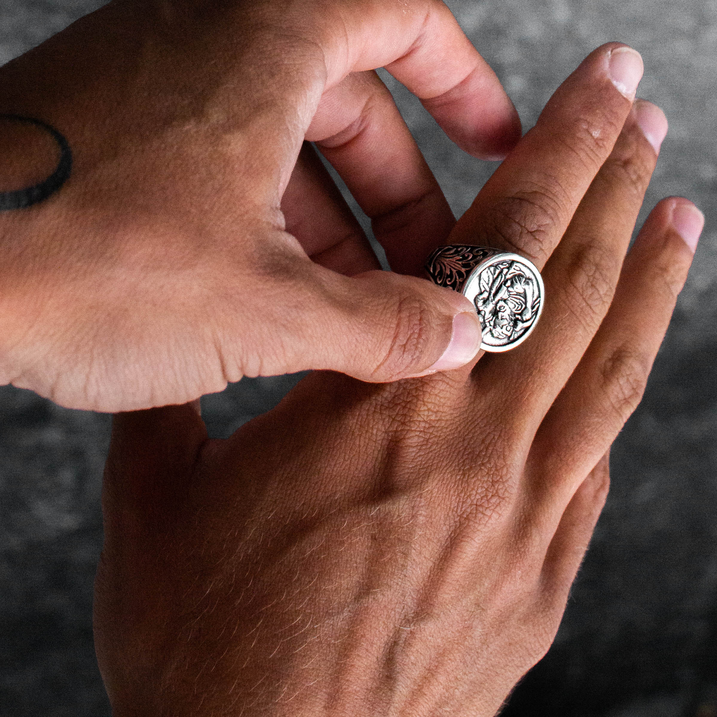 St. Christopher Ring (Silver) - Image 3