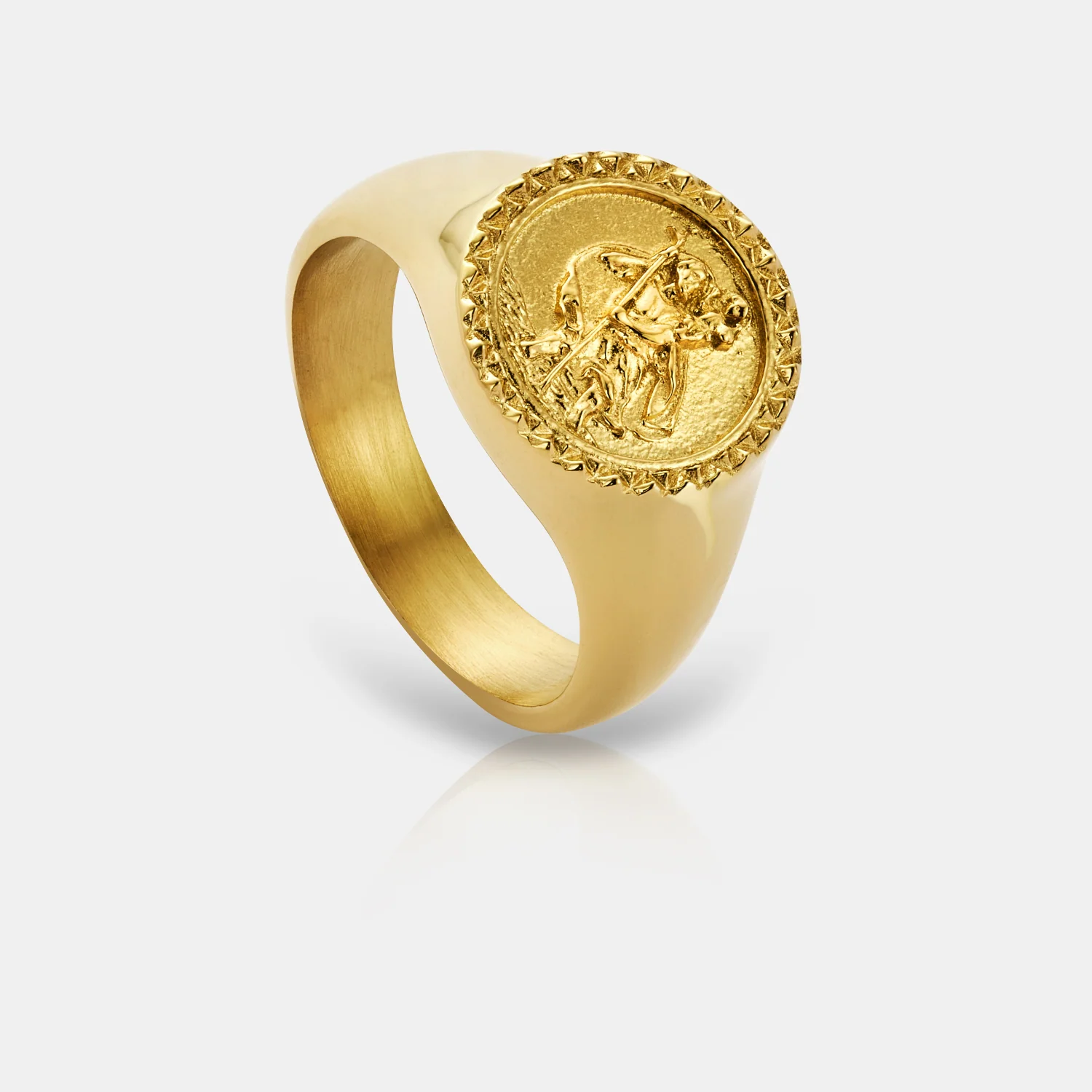 St. Christopher Signet Ring (Gold) - Image 2