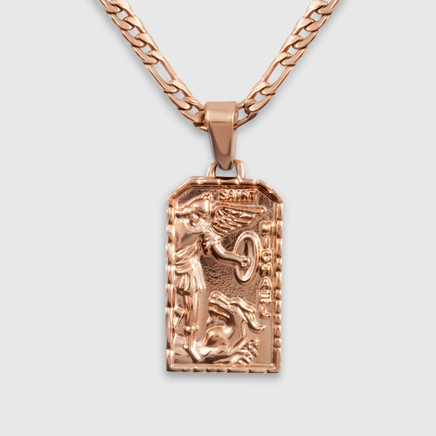St Michael Pendant (Rose Gold) - Image 4