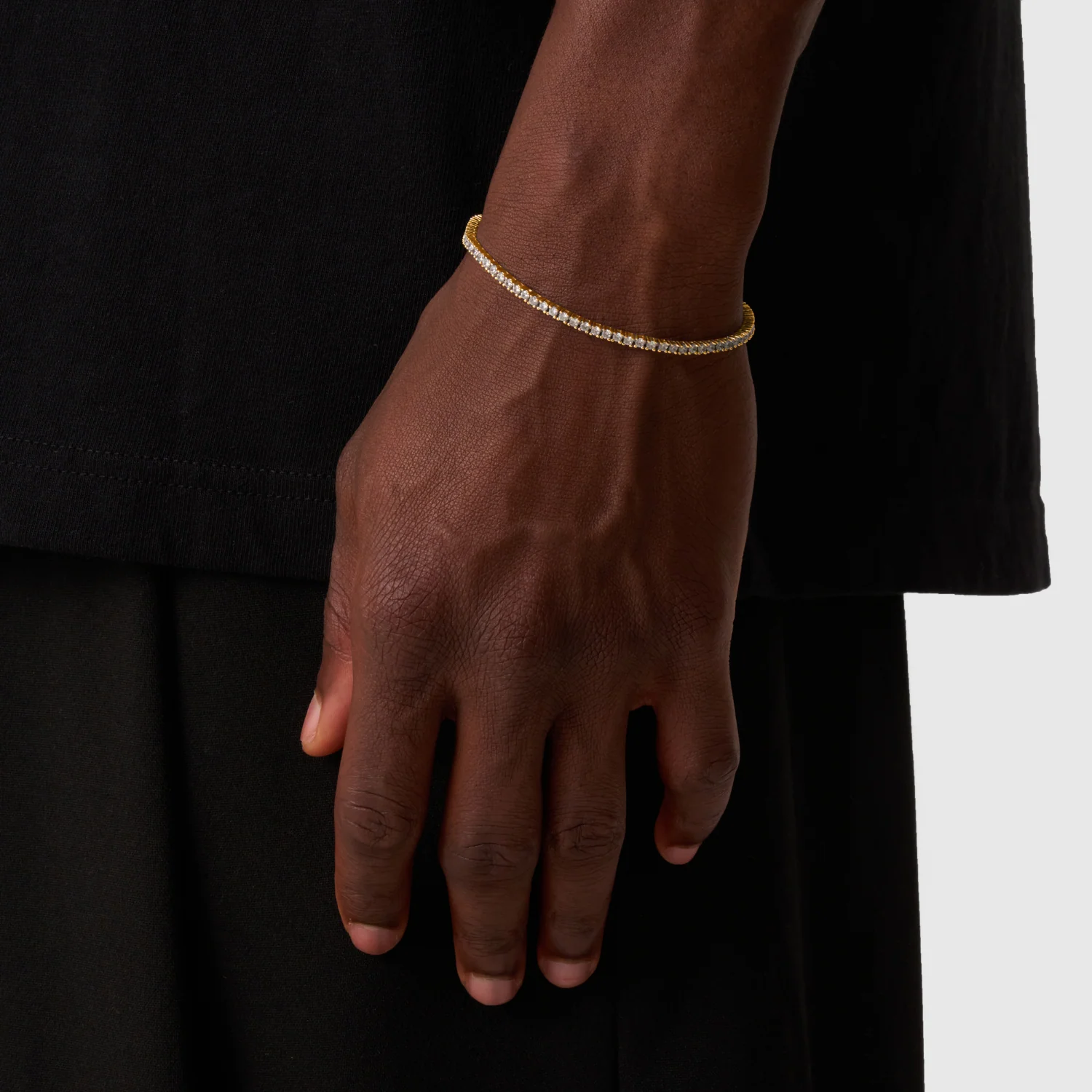Tennis Bracelet (Gold) 2mm - Image 3