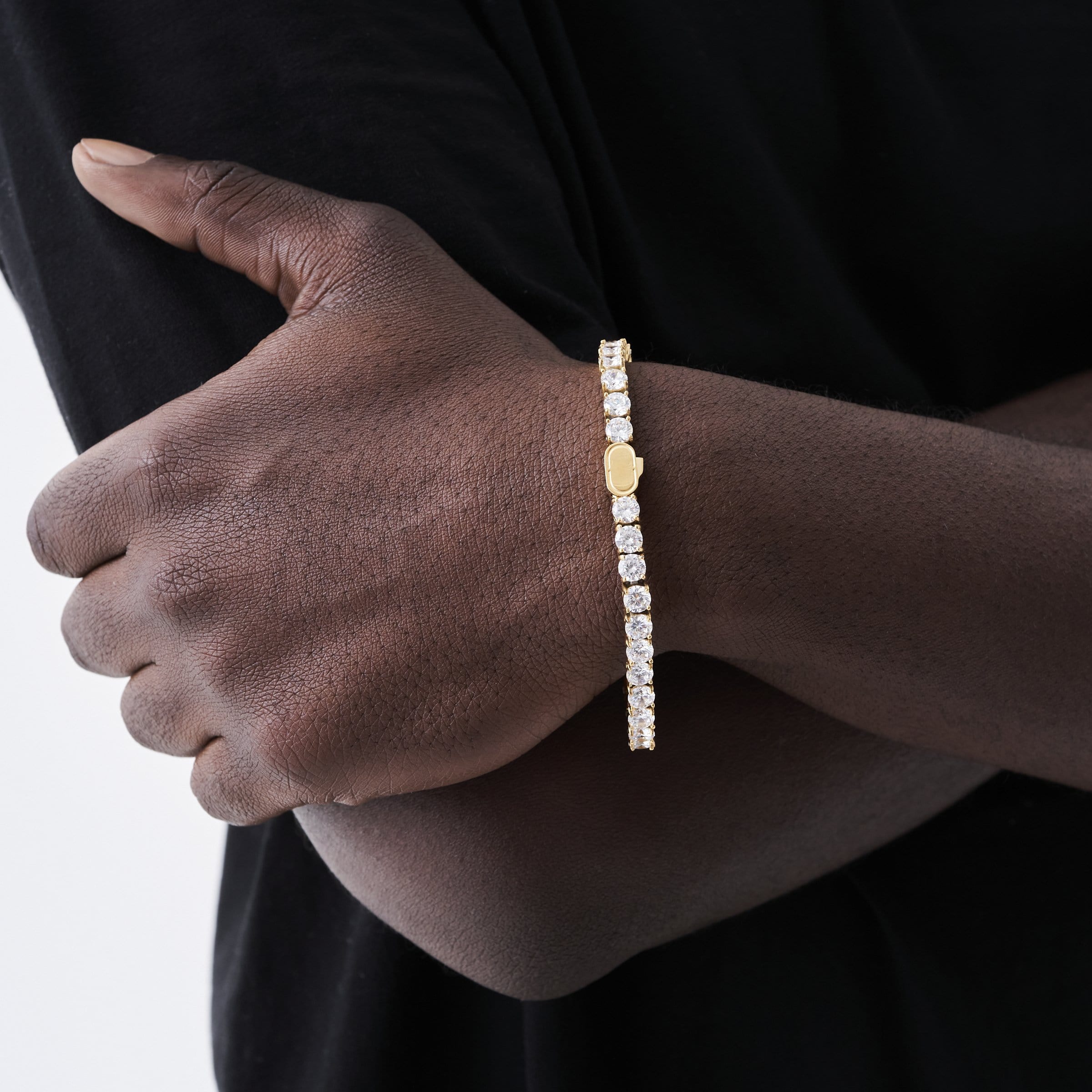 Tennis Bracelet (Gold) 5mm - Image 2