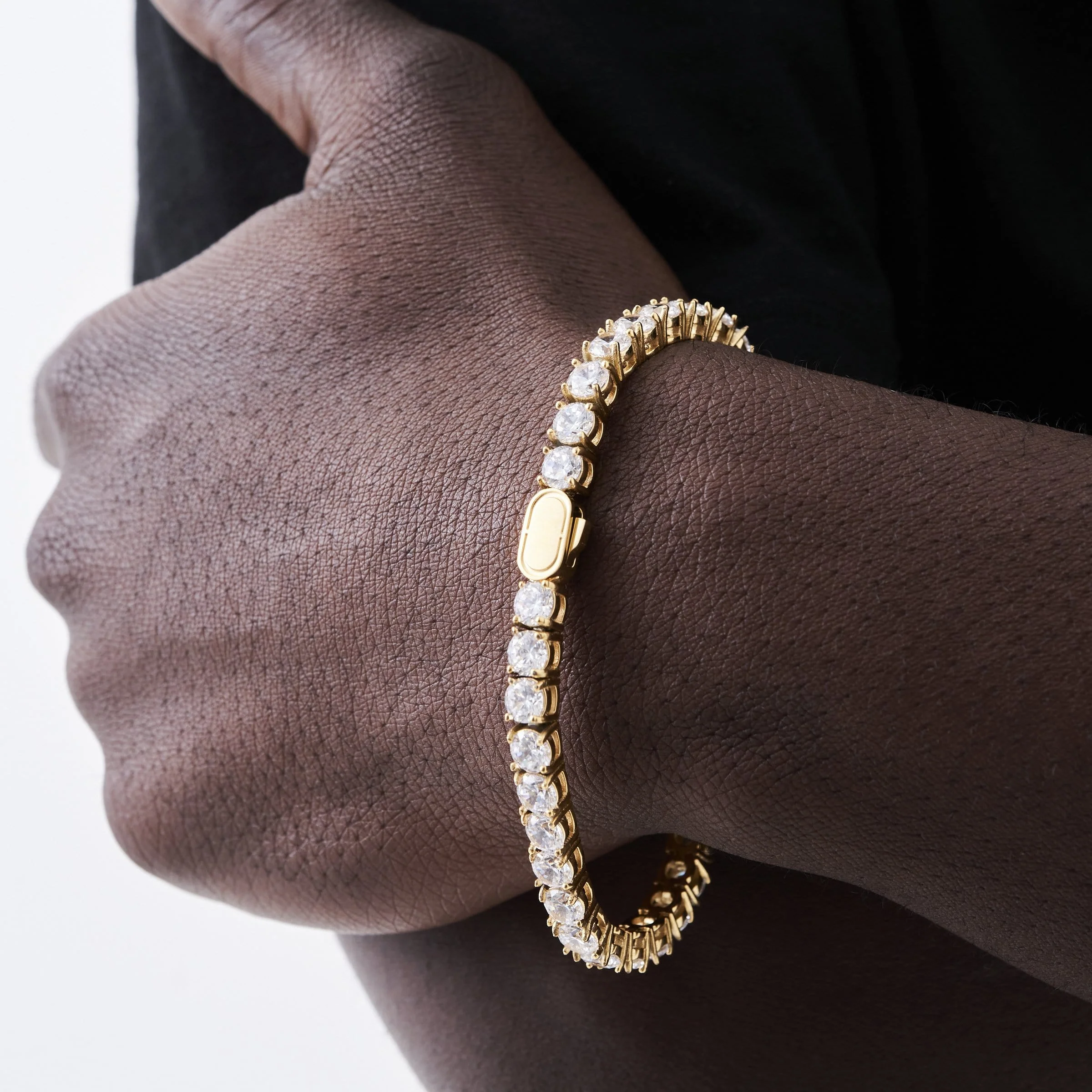Tennis Bracelet (Gold) 5mm - Image 5