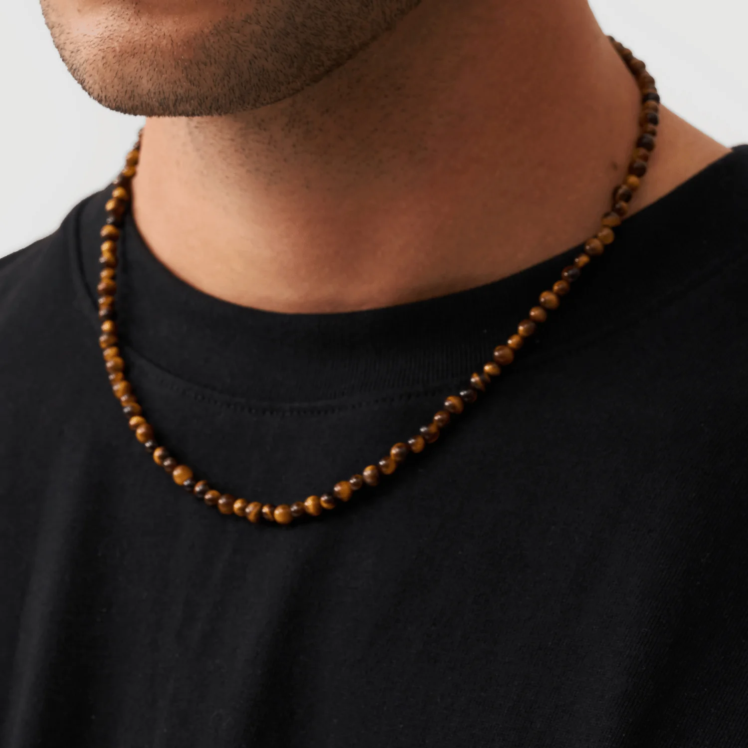 Tigers Eye Beaded Necklace - Image 3
