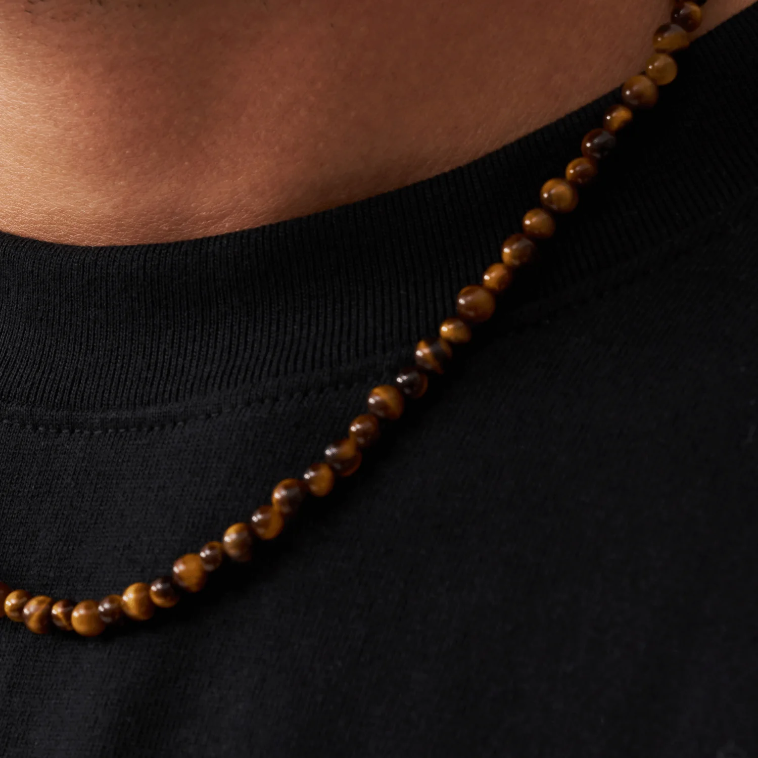 Tigers Eye Beaded Necklace - Image 4