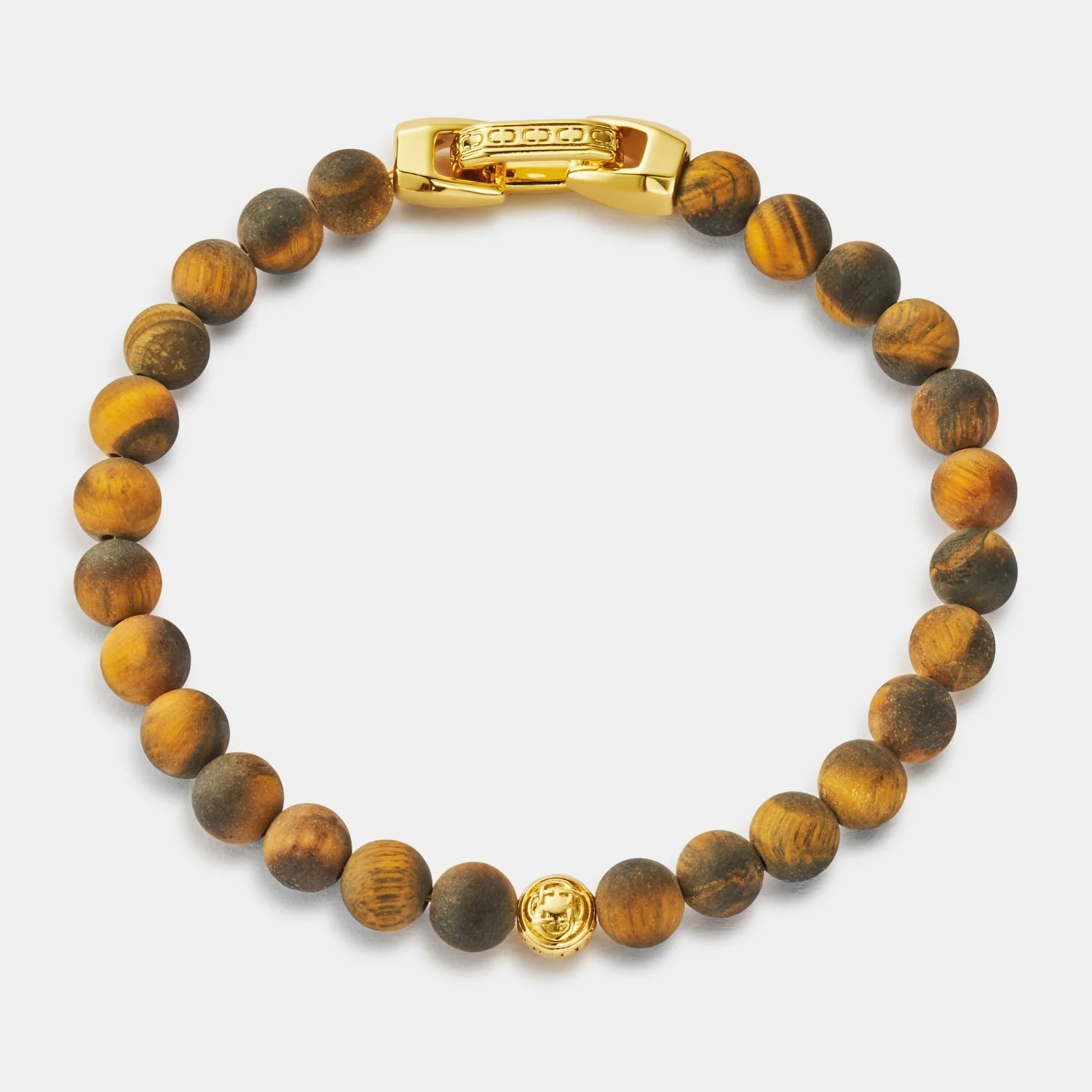 Tiger's Eye Lock Bracelet (Gold) - Image 6