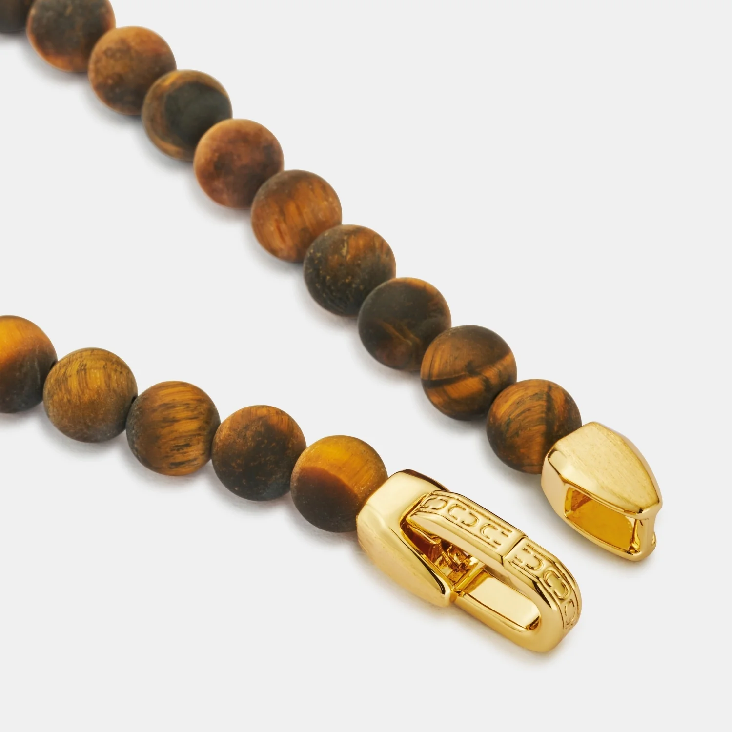 Tiger's Eye Lock Bracelet (Gold) - Image 7