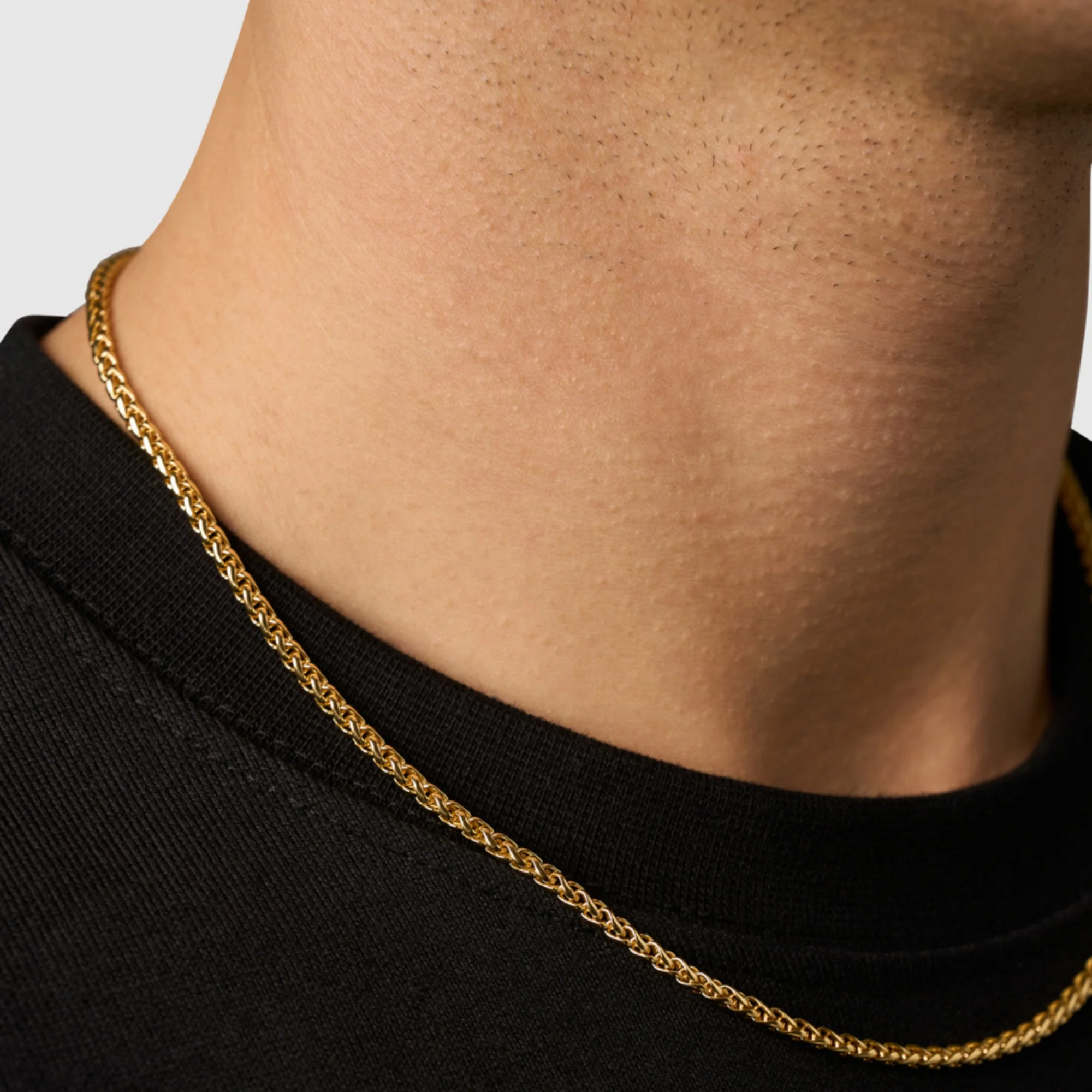 Wheat (18ct Gold) 3mm | Sterling Silver - Image 3