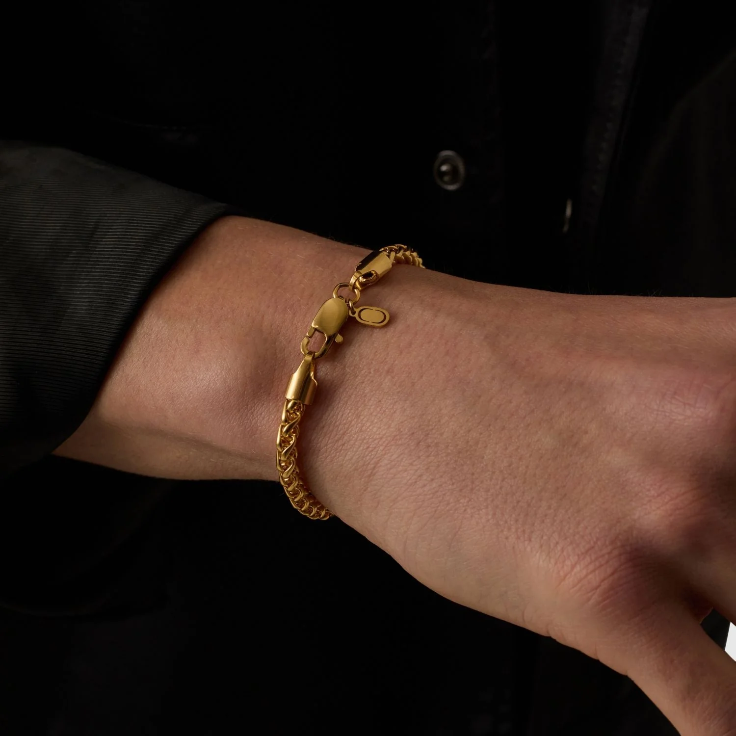 Wheat Bracelet (Gold) 5mm - Image 3