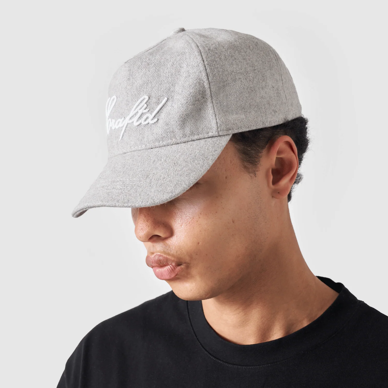 Wool Signature Cap (Grey) - Image 4