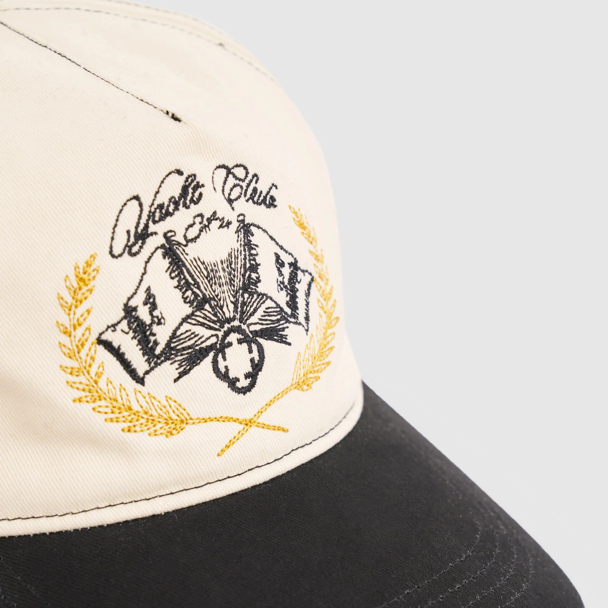 Yacht Club Cap (Cream/Black) - Image 6